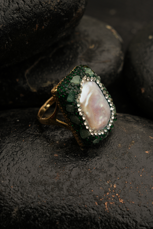 Mystic Pearl Ring
