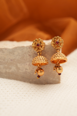 Floral Dome Jhumkas