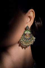Nilofer Chandbali Earrings (Pearl Mist)